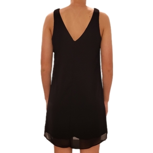 A. Byer black tank dress with braided detailing‎ size Medium - Picture 3 of 10